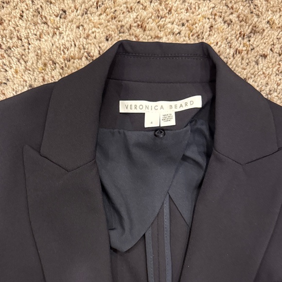 Veronica Beard Black Blazer with White Hood - Picture 5 of 7